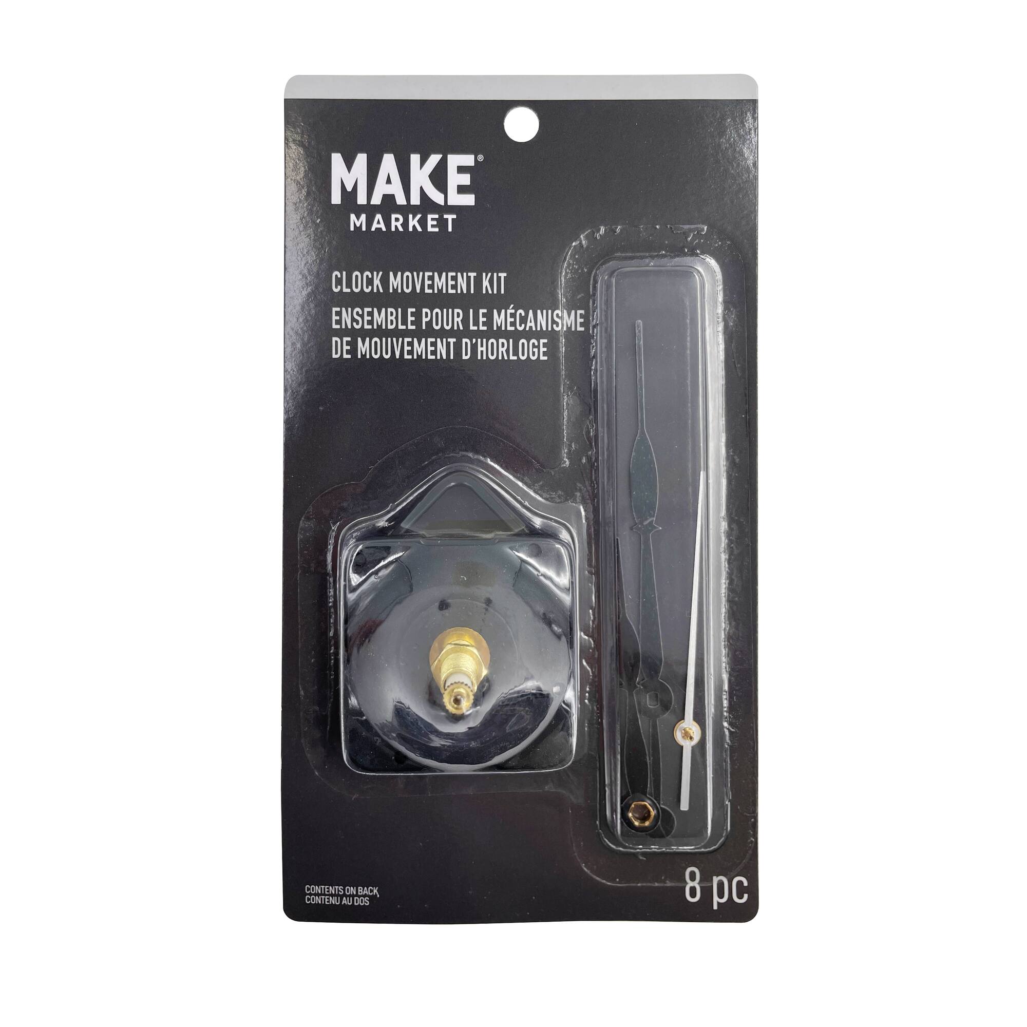 3/4" Clock Movement Kit with Black Hands by Make Market®